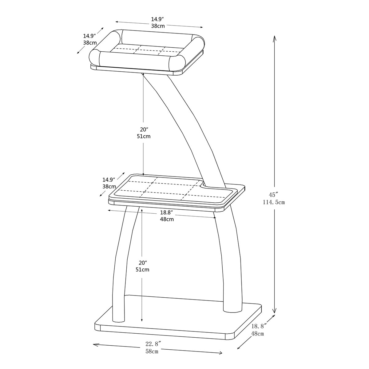 Apollo - Plywood Cat Tree - AGILE USA