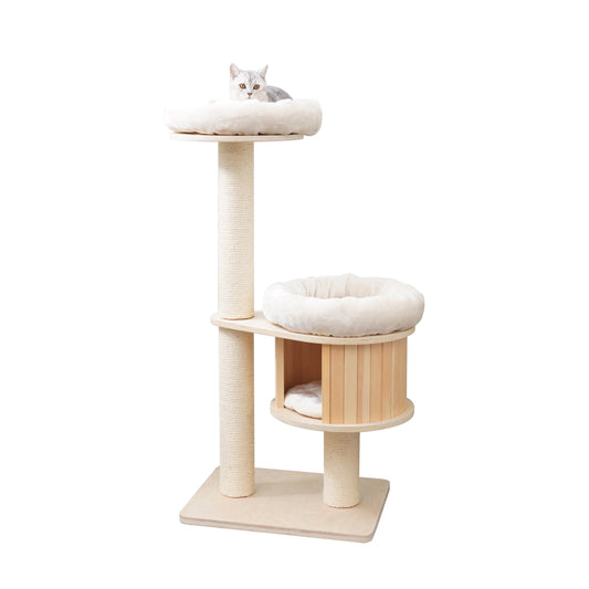 Ollie 51" - Plywood Cat Tree - AGILE USA